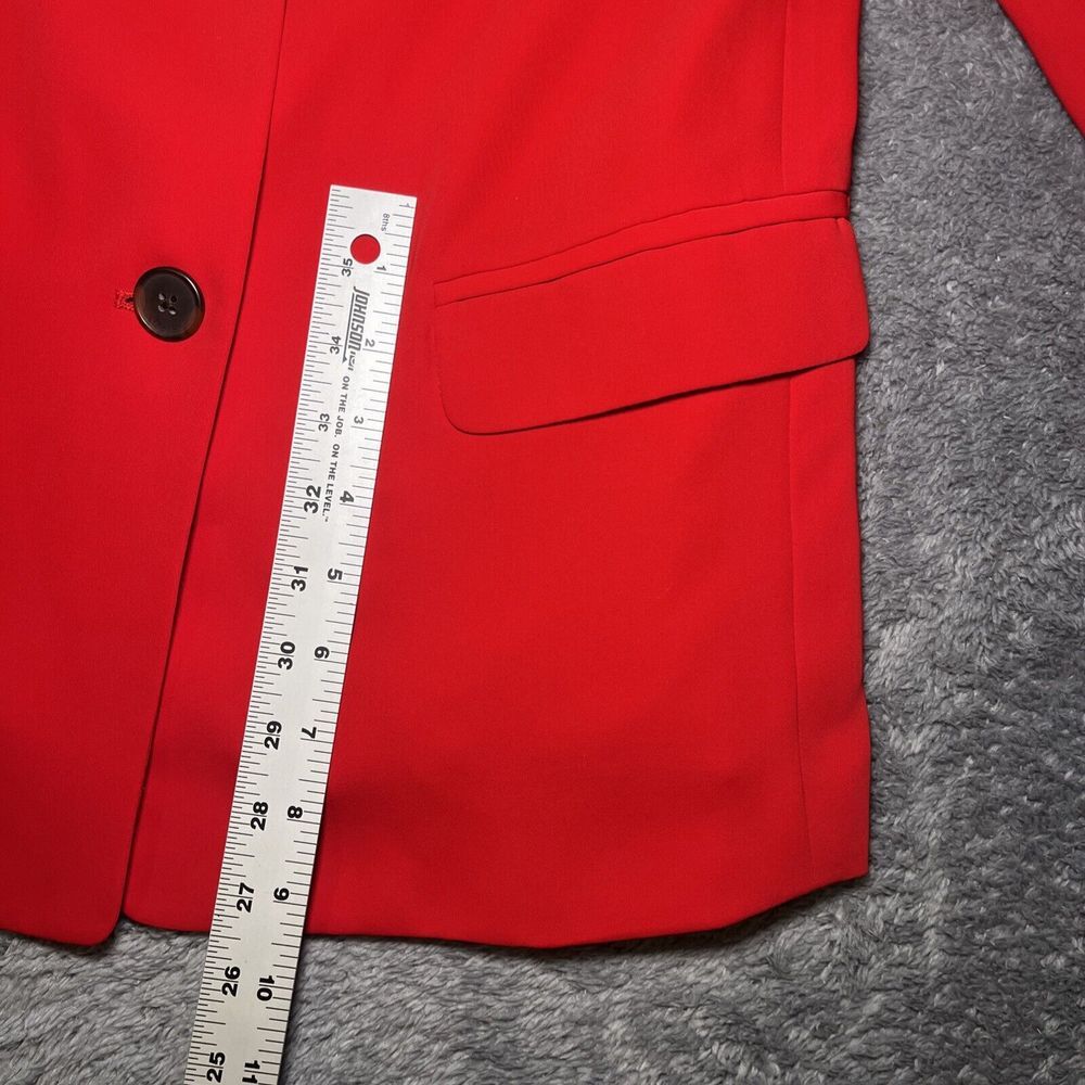 Babaton Women's Red Blazer SZ XS Long Sleeve Dry Clean Only Polyester - Picture 5 of 16